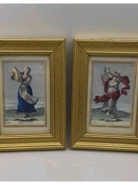 VTG Pier One Harmonic Cabinet Collection Filippo Bonanni 2 Music Cards Framed